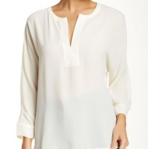 NWT Harlowe & Graham Open Neck 3/4 Sleeve Tunic